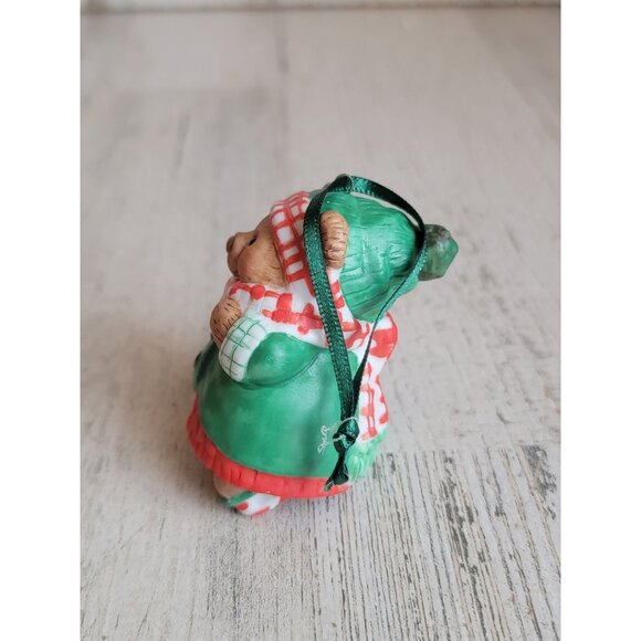 Hallmark skating sugar bear Bell ornament Xmas vintage - Picture 3 of 4